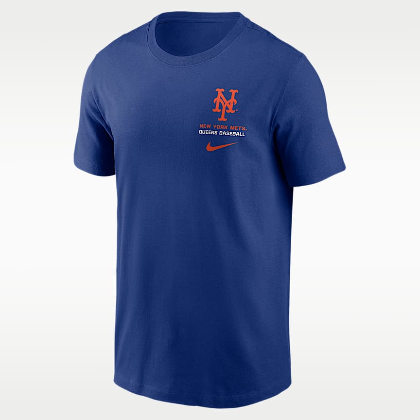New York Mets Arched Wordmark Men's Nike Dri-FIT MLB Hooded T
